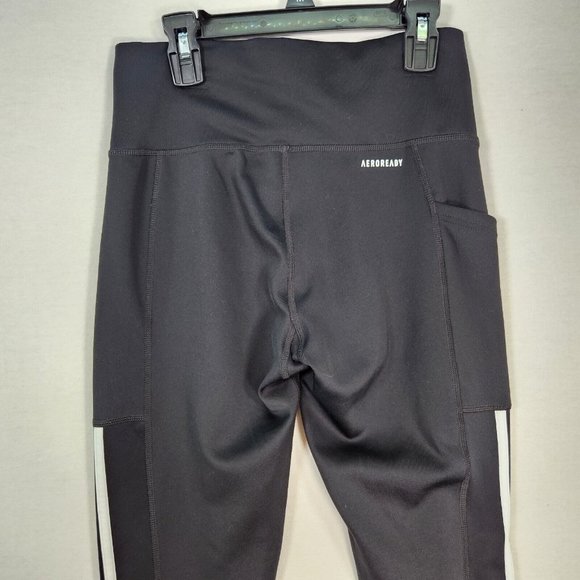 Womens Adidas Leggings Athletic Ankle Pants Size Small Skinny Leg Used - Picture 11 of 13